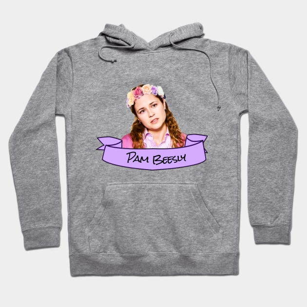 Pam Beesly Flower Crown Hoodie by lunalovebad